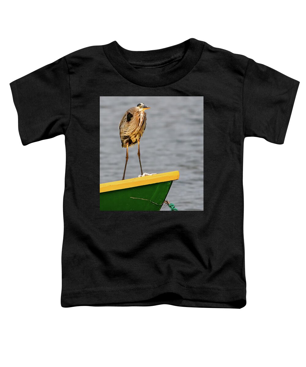 Pei Toddler T-Shirt featuring the photograph Bad Hair Day in the Harbor by Marcy Wielfaert