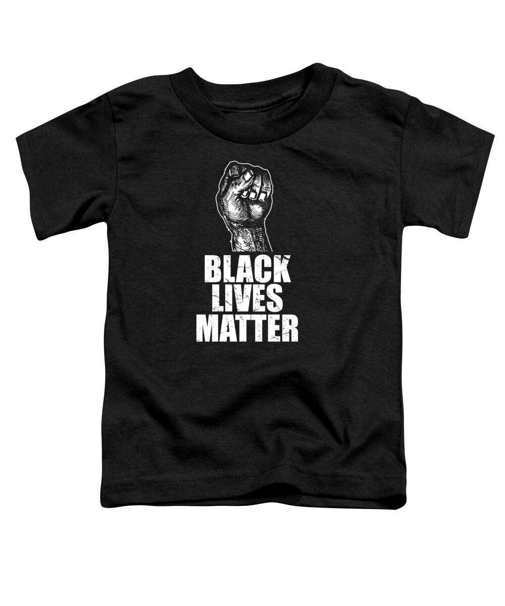 Cool Toddler T-Shirt featuring the digital art Black Lives Matter BLM by Flippin Sweet Gear