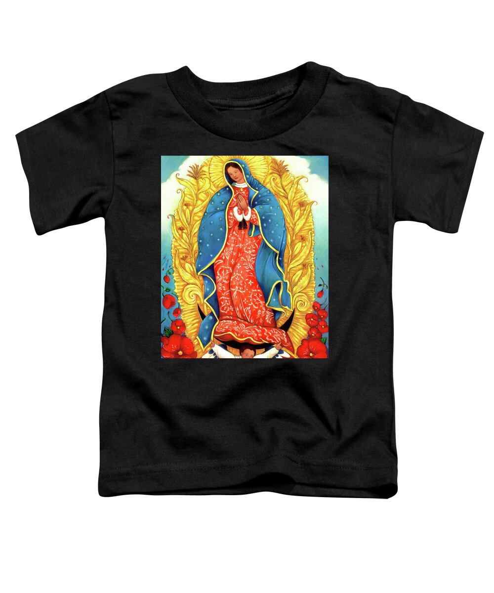 Madonna Toddler T-Shirt featuring the painting Blood to Roses by Linda Carter Holman