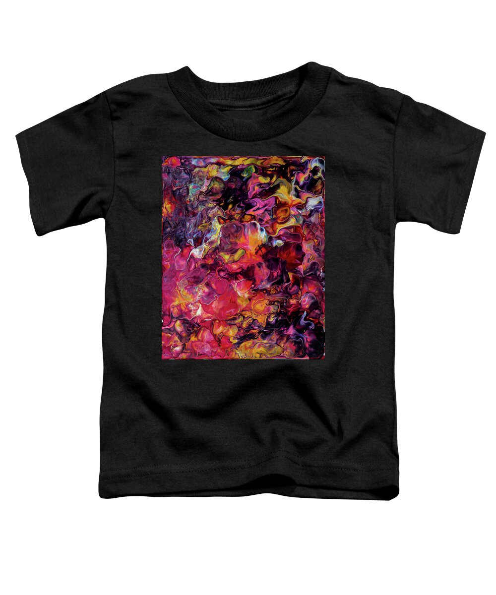 Abstract Art Toddler T-Shirt featuring the painting Blown Away Into Neverland by Gena Herro