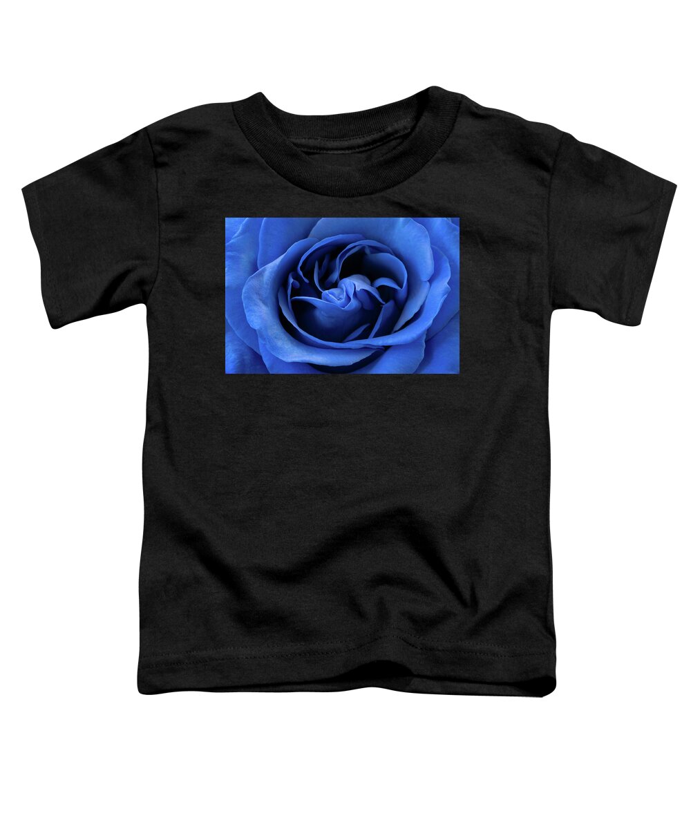Rose Toddler T-Shirt featuring the photograph Bold Blue Rose by Tina Horne