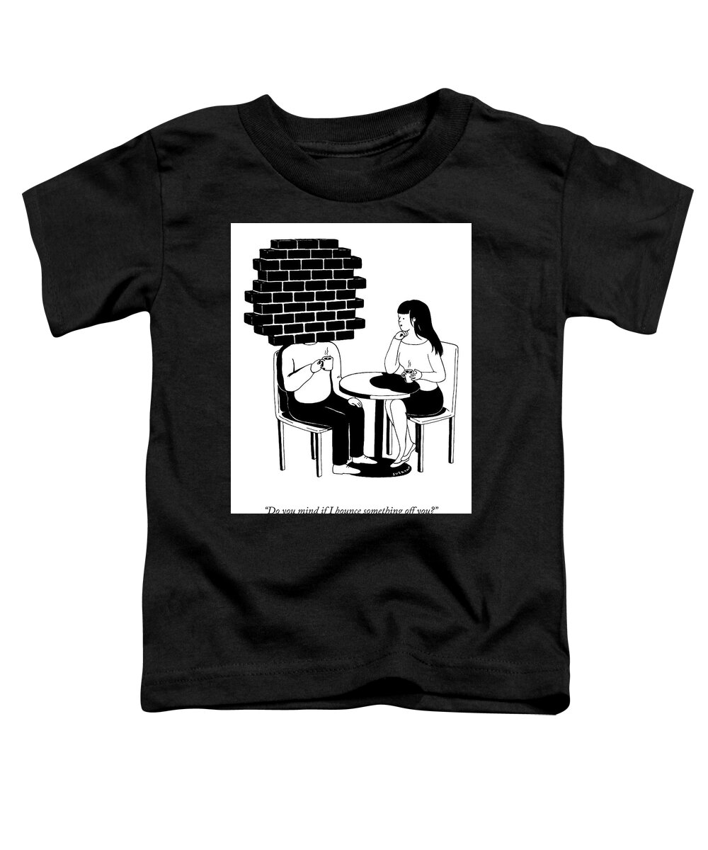 Cctk Toddler T-Shirt featuring the drawing Bounce Something Off You by Suerynn Lee