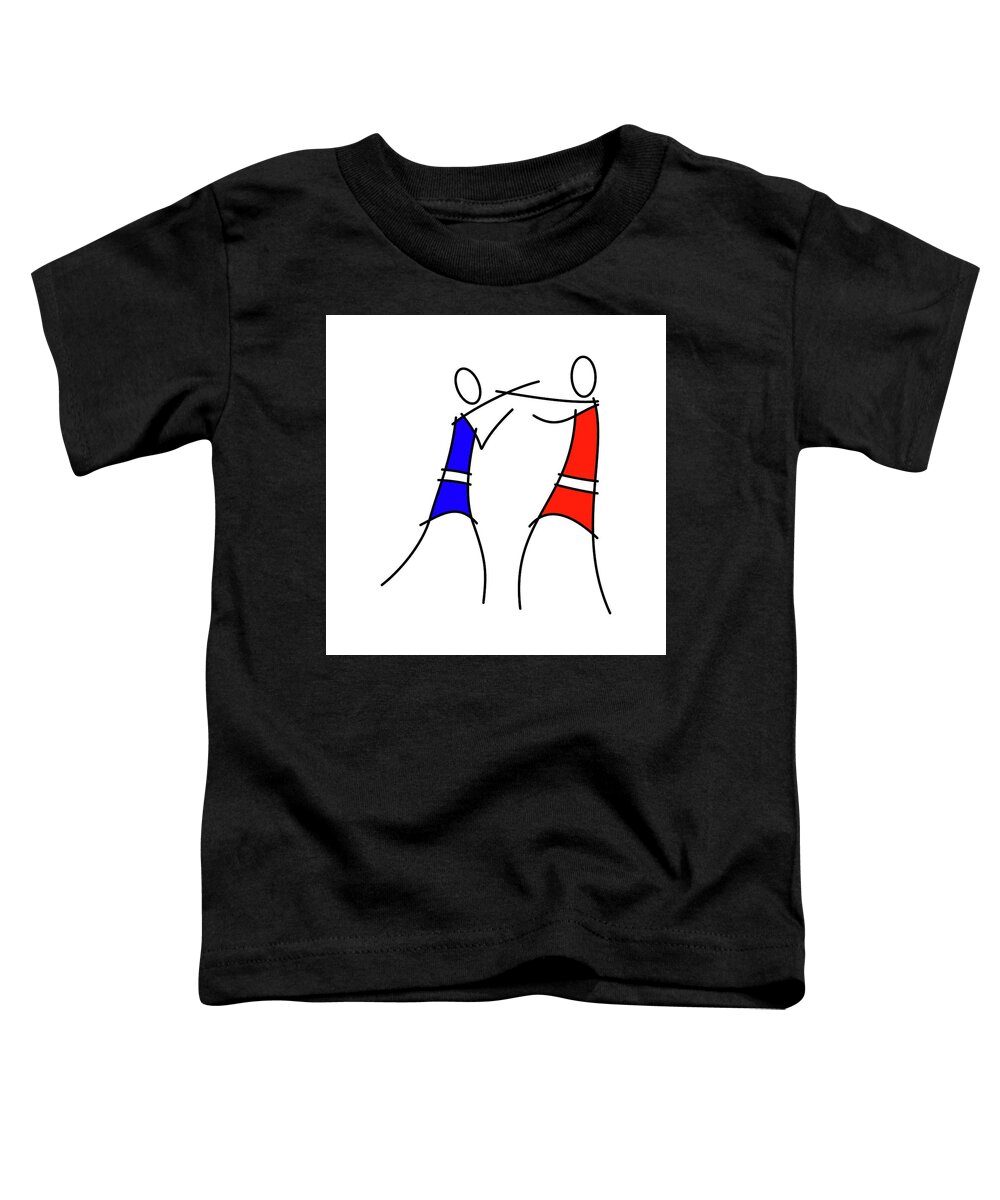 Sports Toddler T-Shirt featuring the digital art Boxing n by Pal Szeplaky