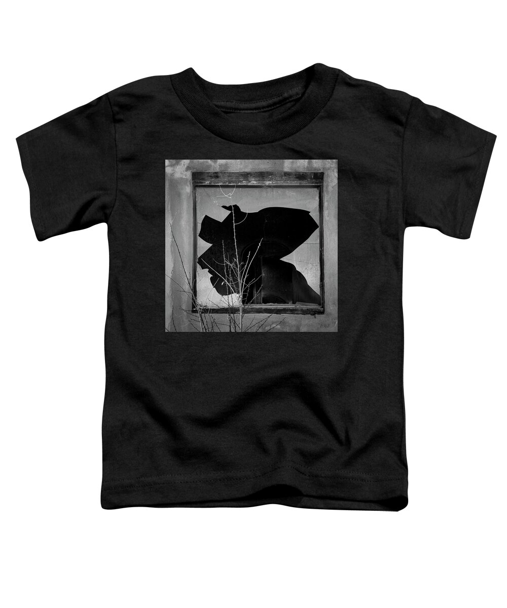 Abiquiu Toddler T-Shirt featuring the photograph Broken Window I BW by David Gordon