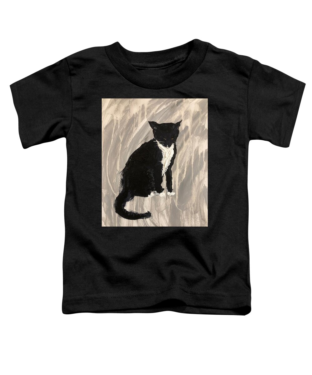 Cat Toddler T-Shirt featuring the painting By Any Other Name by Bethany Beeler