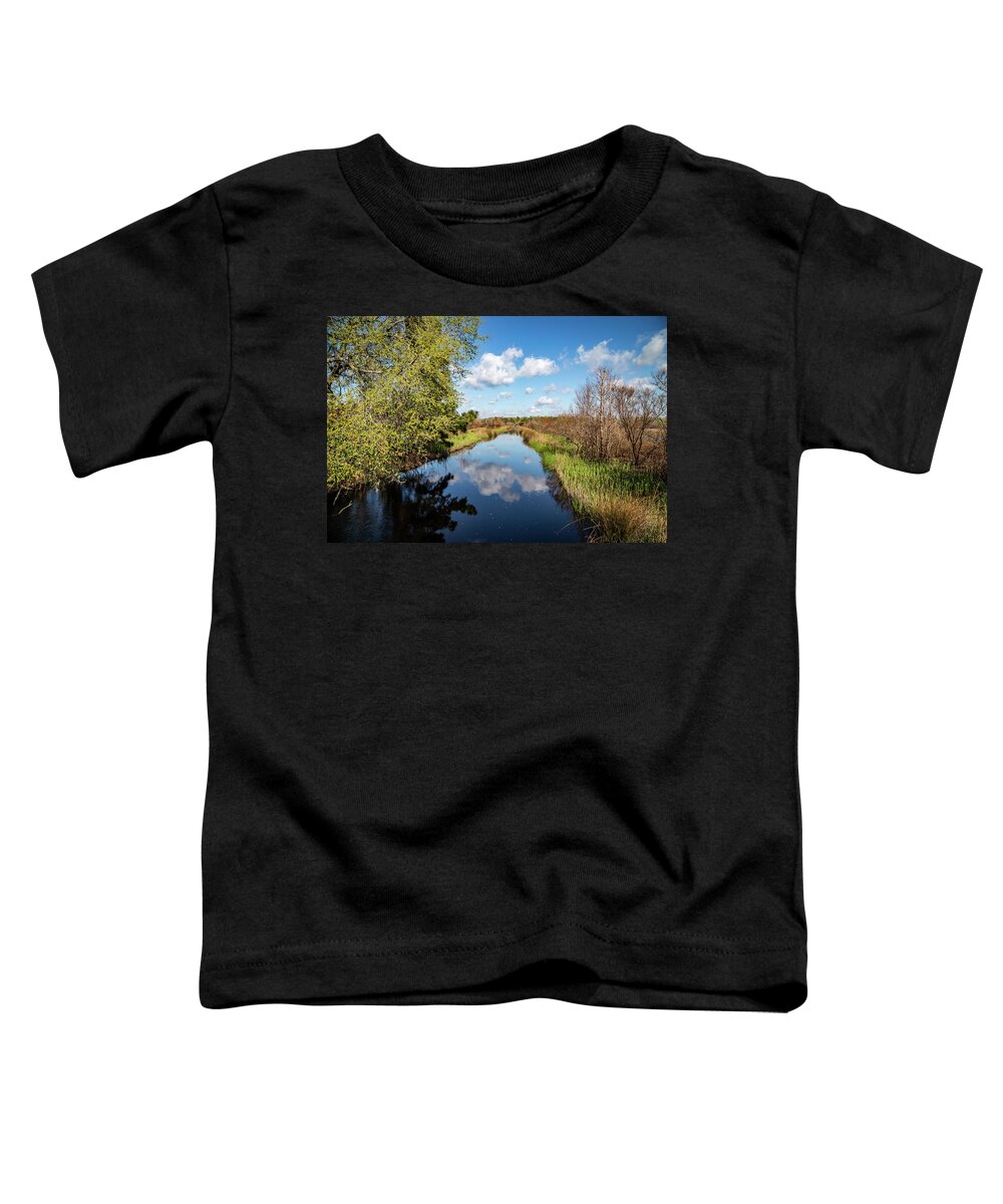 Caw Caw Interpretive Center County Park Toddler T-Shirt featuring the photograph Cloudscape at Caw Caw by Cindy Robinson