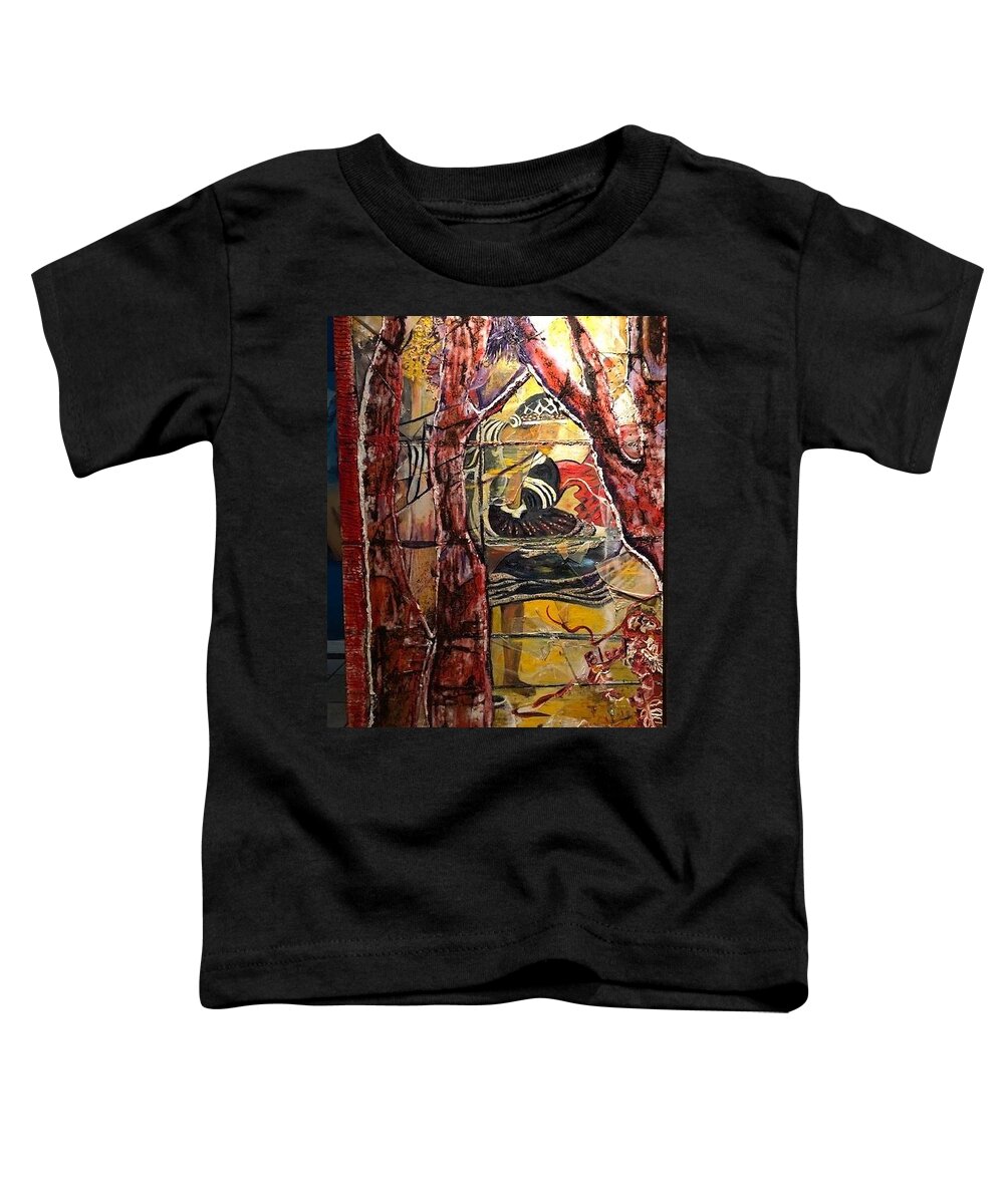 Dancing Toddler T-Shirt featuring the painting Celebration by Peggy Blood