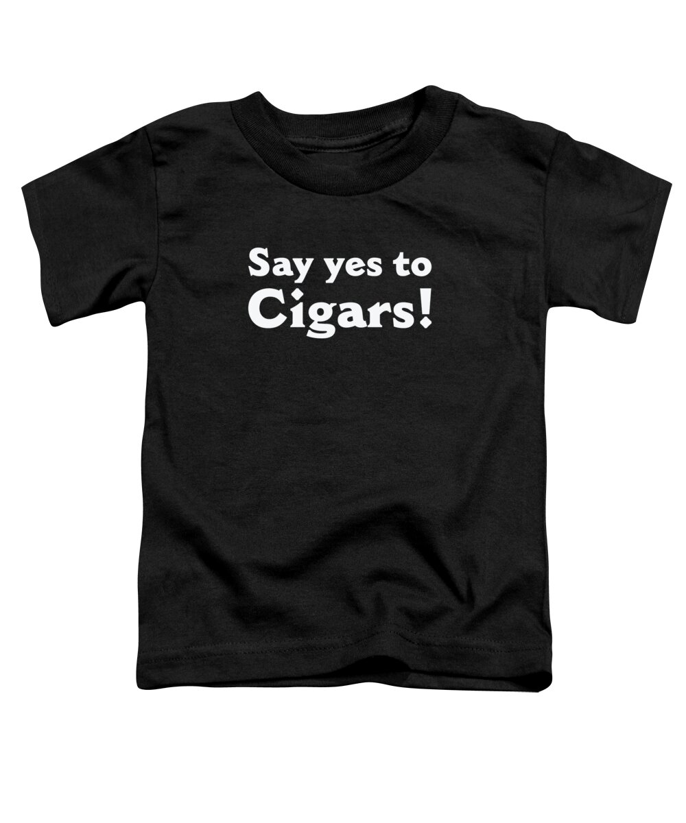 Cigar Toddler T-Shirt featuring the digital art Cigar Smoking Cigars Smoker by Toms Tee Store