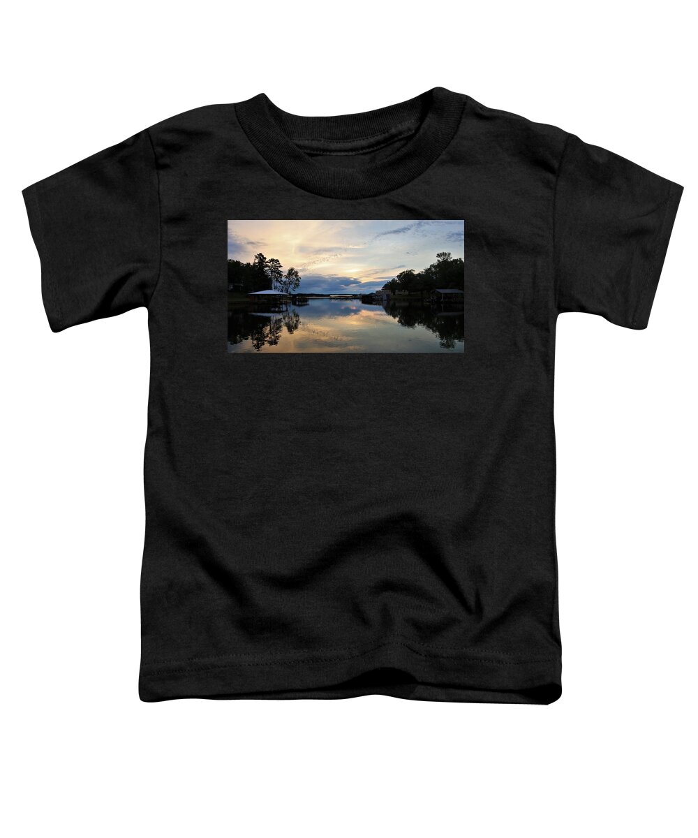 Sunrise Toddler T-Shirt featuring the photograph Cloud Crumbs Sunrise by Ed Williams