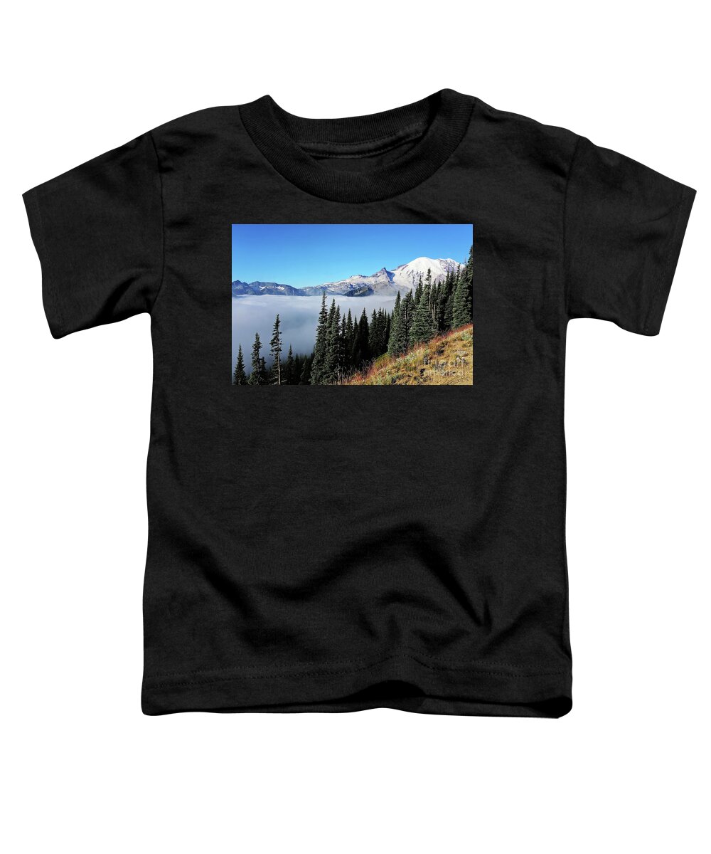 Clouds Toddler T-Shirt featuring the photograph Cloud Inversion by Sylvia Cook