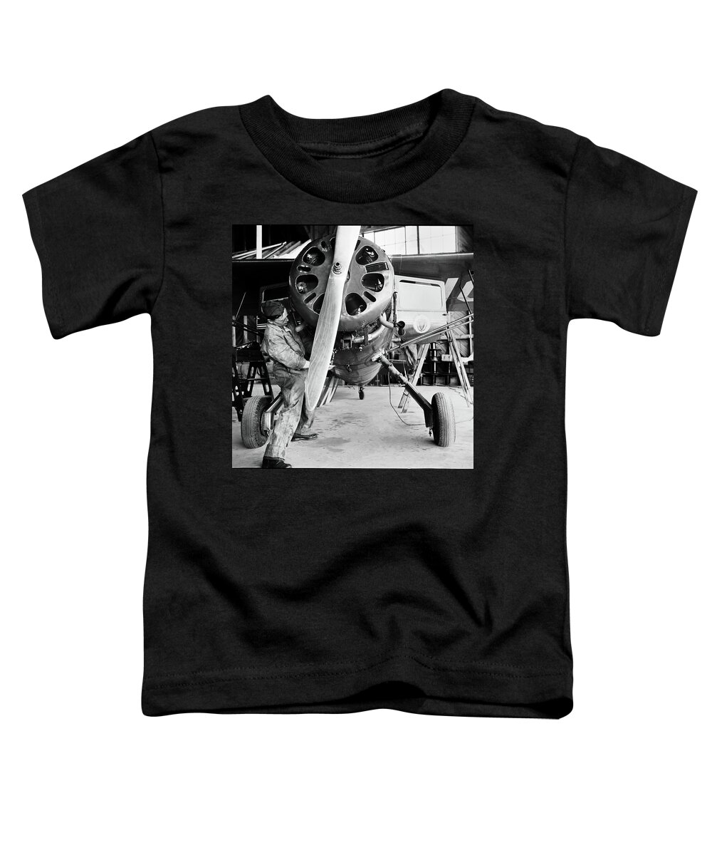 Plane Toddler T-Shirt featuring the photograph Coastal Patrol Plane in 1943 by Carlos Diaz
