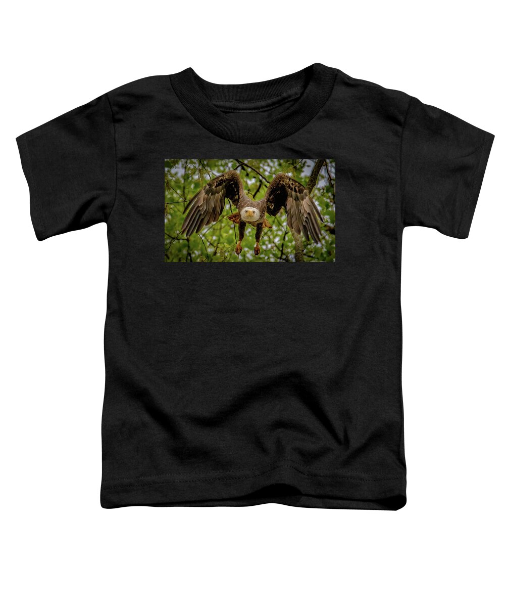 Animal Toddler T-Shirt featuring the photograph Coming for you by Brian Shoemaker