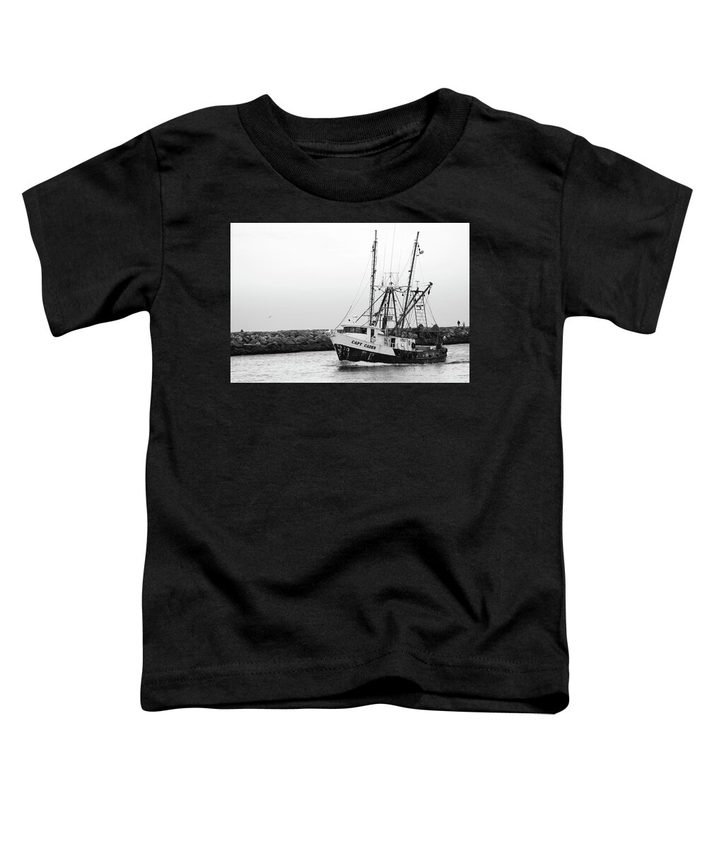 Fishing Boat Toddler T-Shirt featuring the photograph Coming Home by Angie Tirado