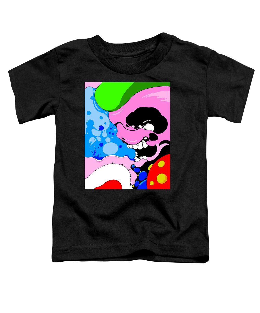 Pirate Toddler T-Shirt featuring the digital art Cons Piracy by Craig Tilley