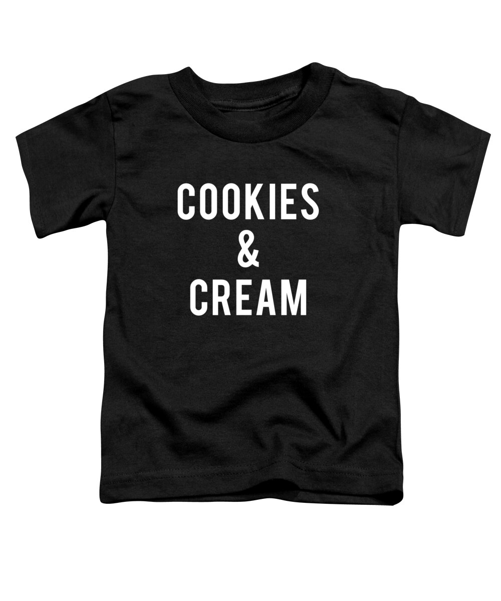 Funny Toddler T-Shirt featuring the digital art Cookies and Cream Costume by Flippin Sweet Gear