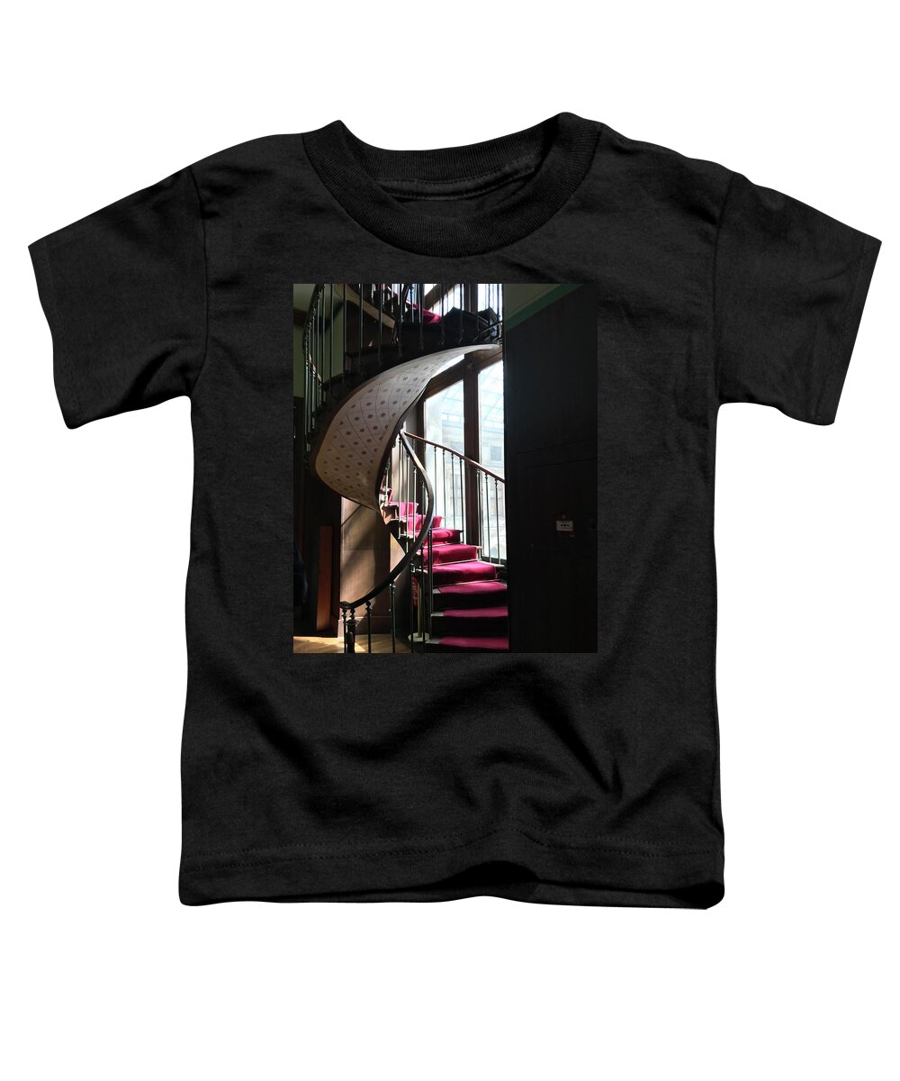Spiral Toddler T-Shirt featuring the photograph Crimson Elegance by Lee Darnell