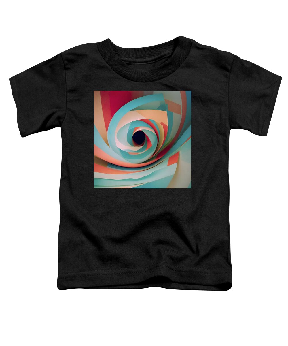 Art Toddler T-Shirt featuring the digital art Cube - No.10 by Fred Larucci
