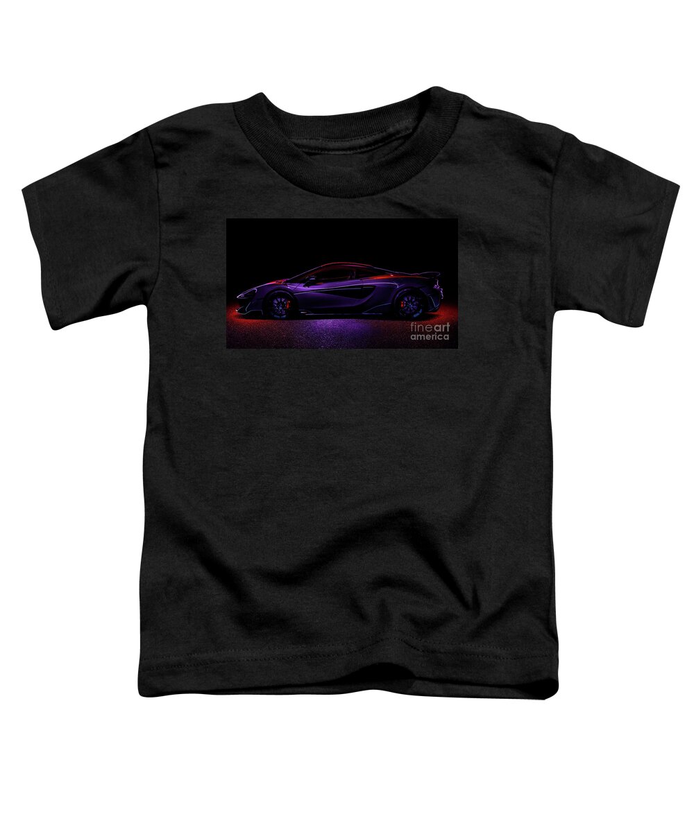 Custom Car Midnight Train Toddler T-Shirt featuring the photograph Custom Car Midnight Train by Carlos Diaz