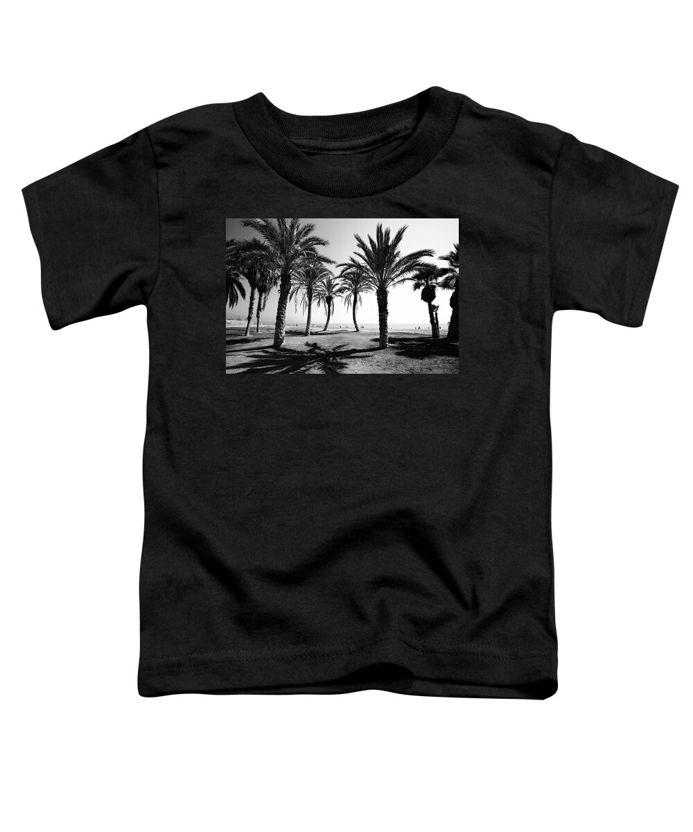 Palm Trees Toddler T-Shirt featuring the photograph Dancing Palms by Gary Browne