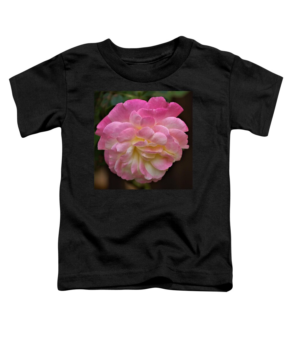 Rose Toddler T-Shirt featuring the mixed media Delicate Rose by Nancy Ayanna Wyatt
