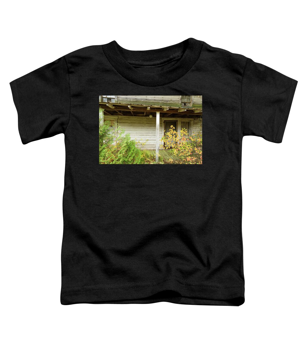 Front Porch Toddler T-Shirt featuring the photograph Lonely Front Porch by Steve Templeton