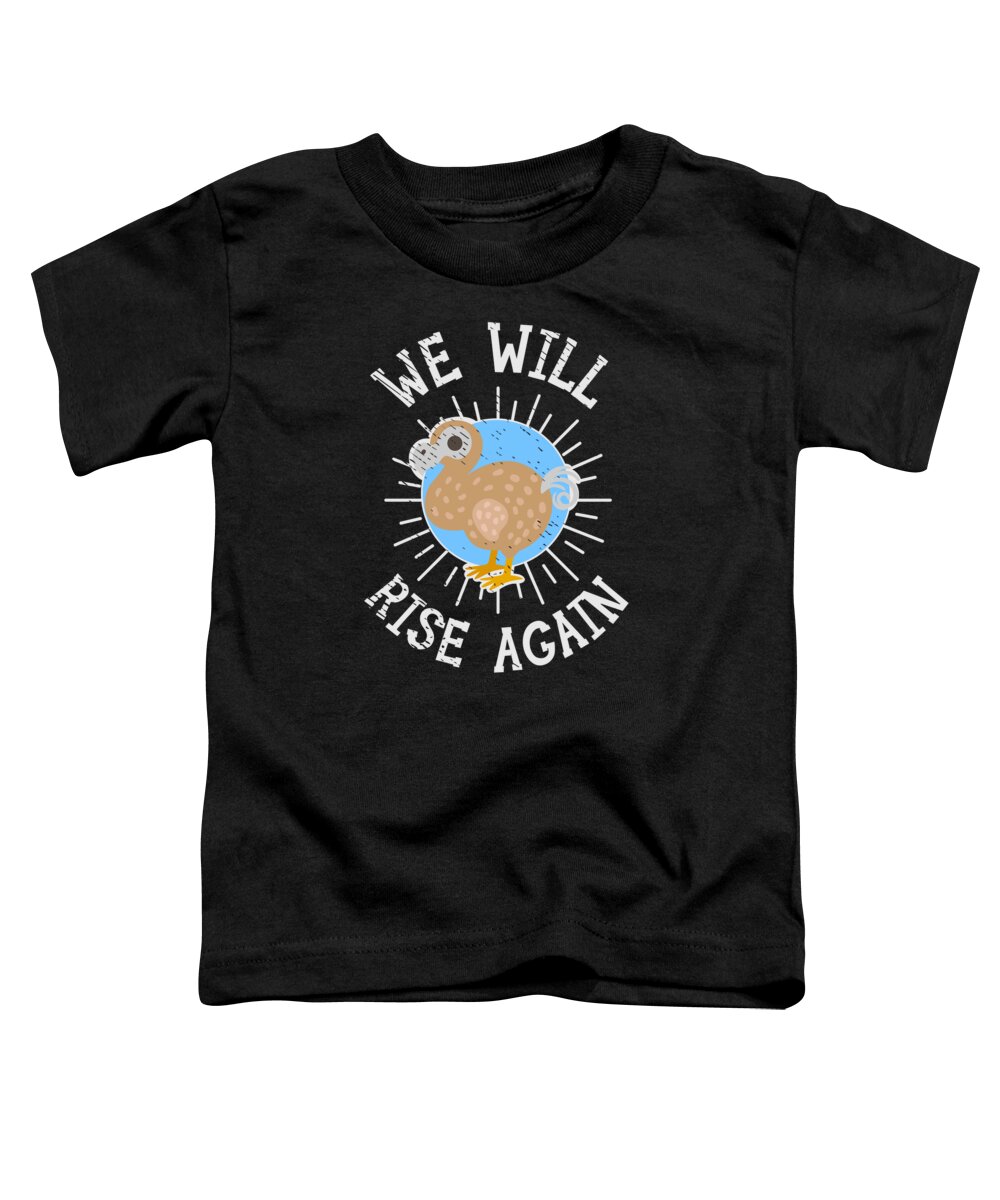 Paleontology Toddler T-Shirt featuring the digital art Dodo Bird Paleontology Paleontologist by Toms Tee Store