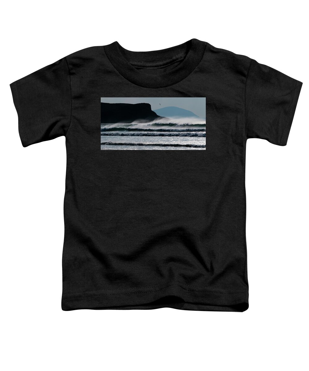 Falcarragh Toddler T-Shirt featuring the photograph Waves - Horn Head, Donegal by John Soffe