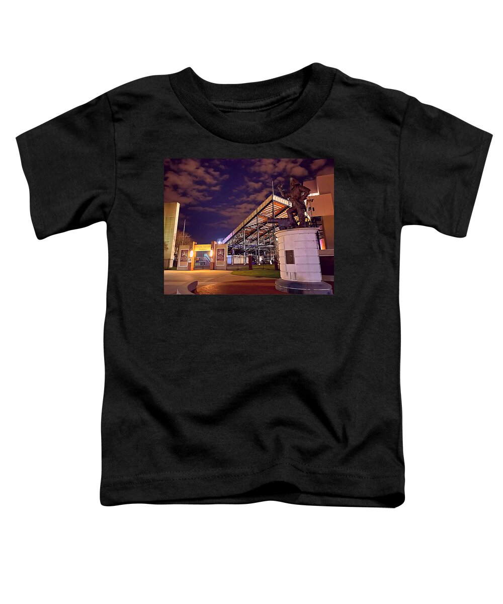 Dowdy Toddler T-Shirt featuring the photograph Dowdy Ficklen by Moonlight by Lee Darnell