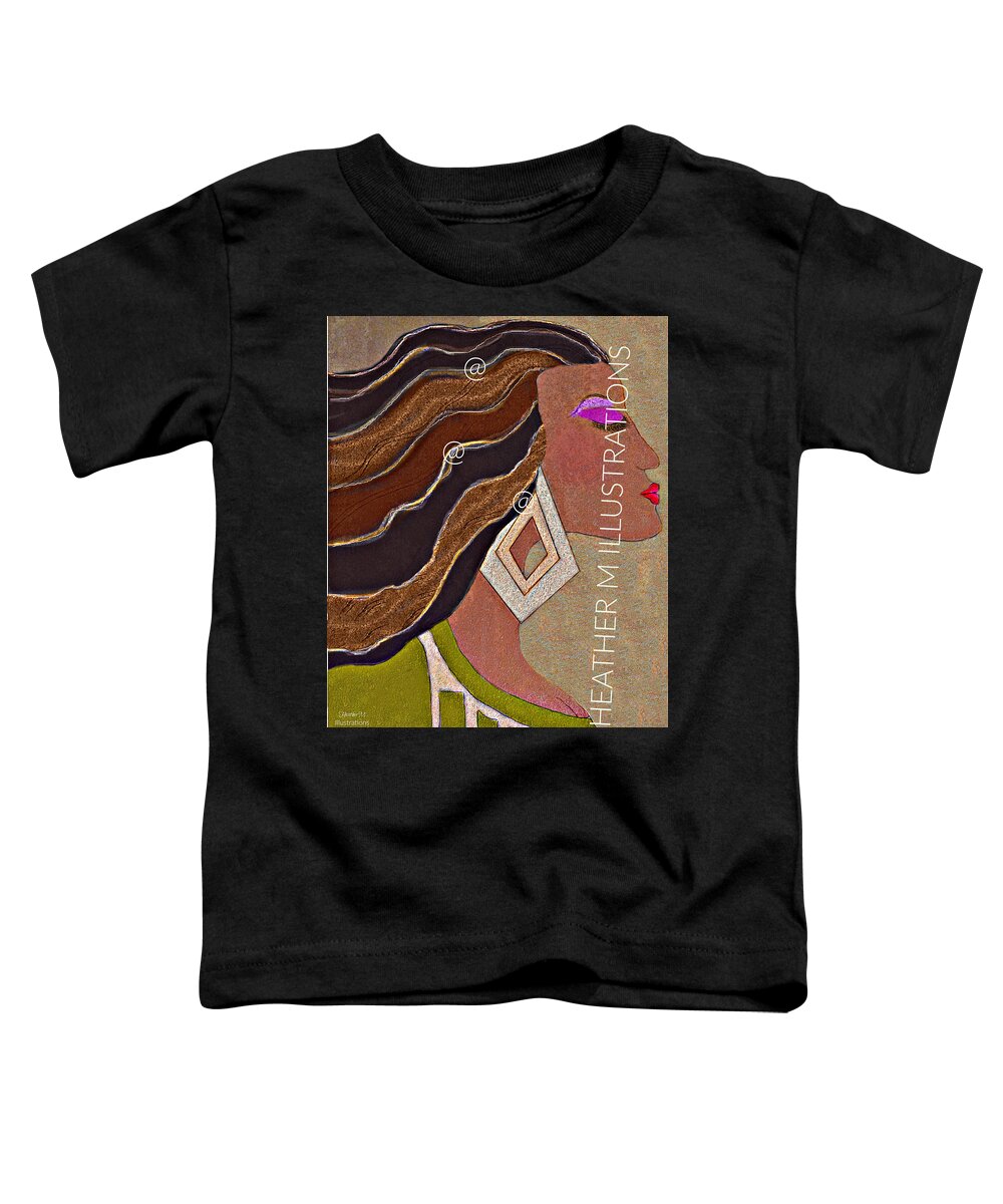 Dream Toddler T-Shirt featuring the mixed media Dream by Heather M Illustrations and Photography