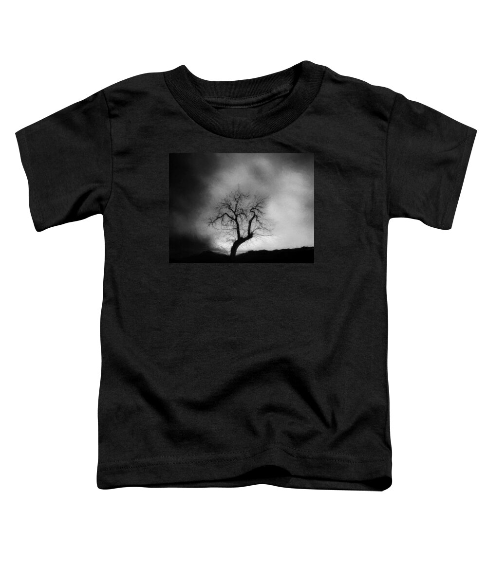 Tree Toddler T-Shirt featuring the digital art Dusk Falls Over Silent Eyes - # 3 by Don DePaola