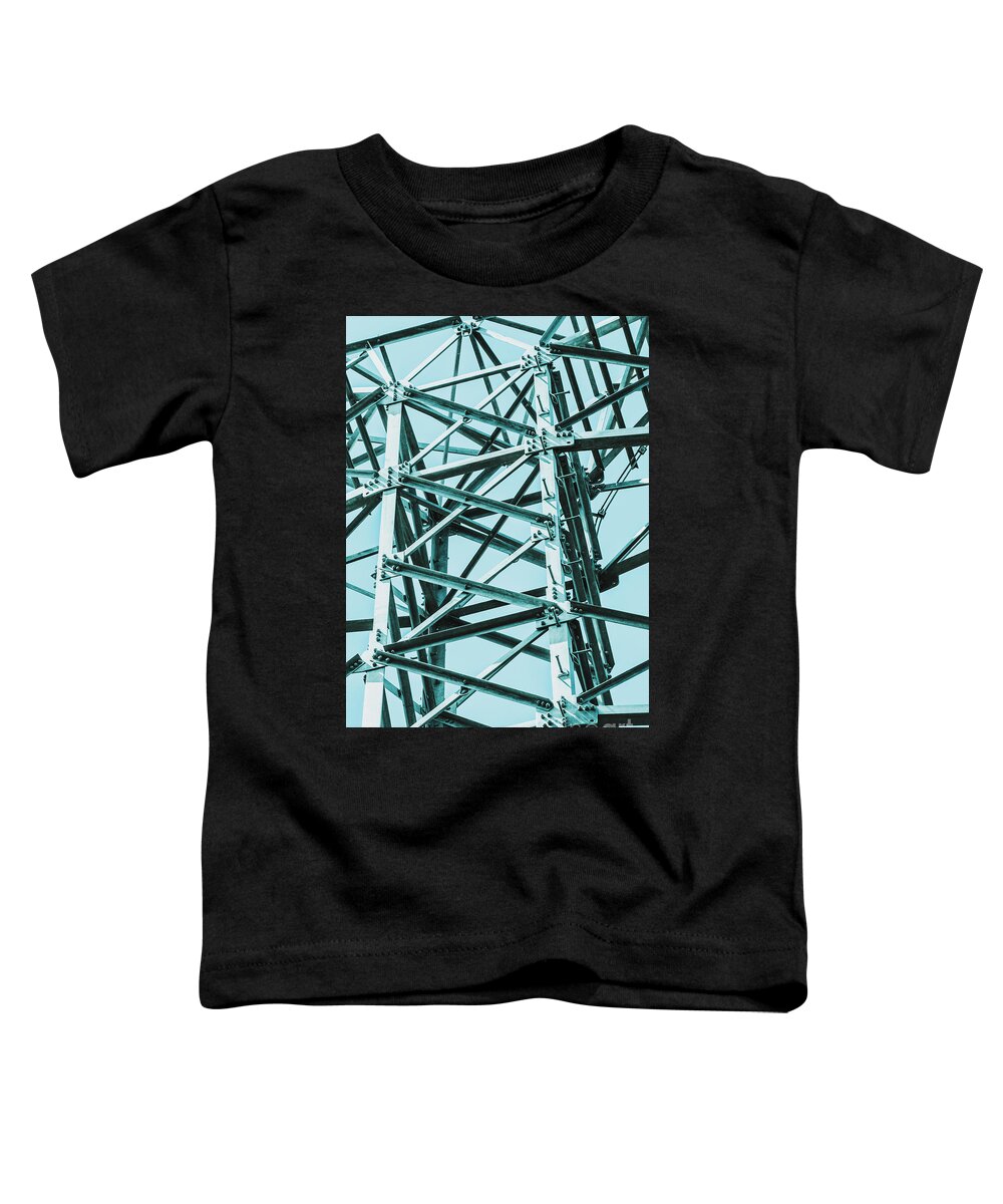 Construction Toddler T-Shirt featuring the photograph Electricity grid by Jorgo Photography