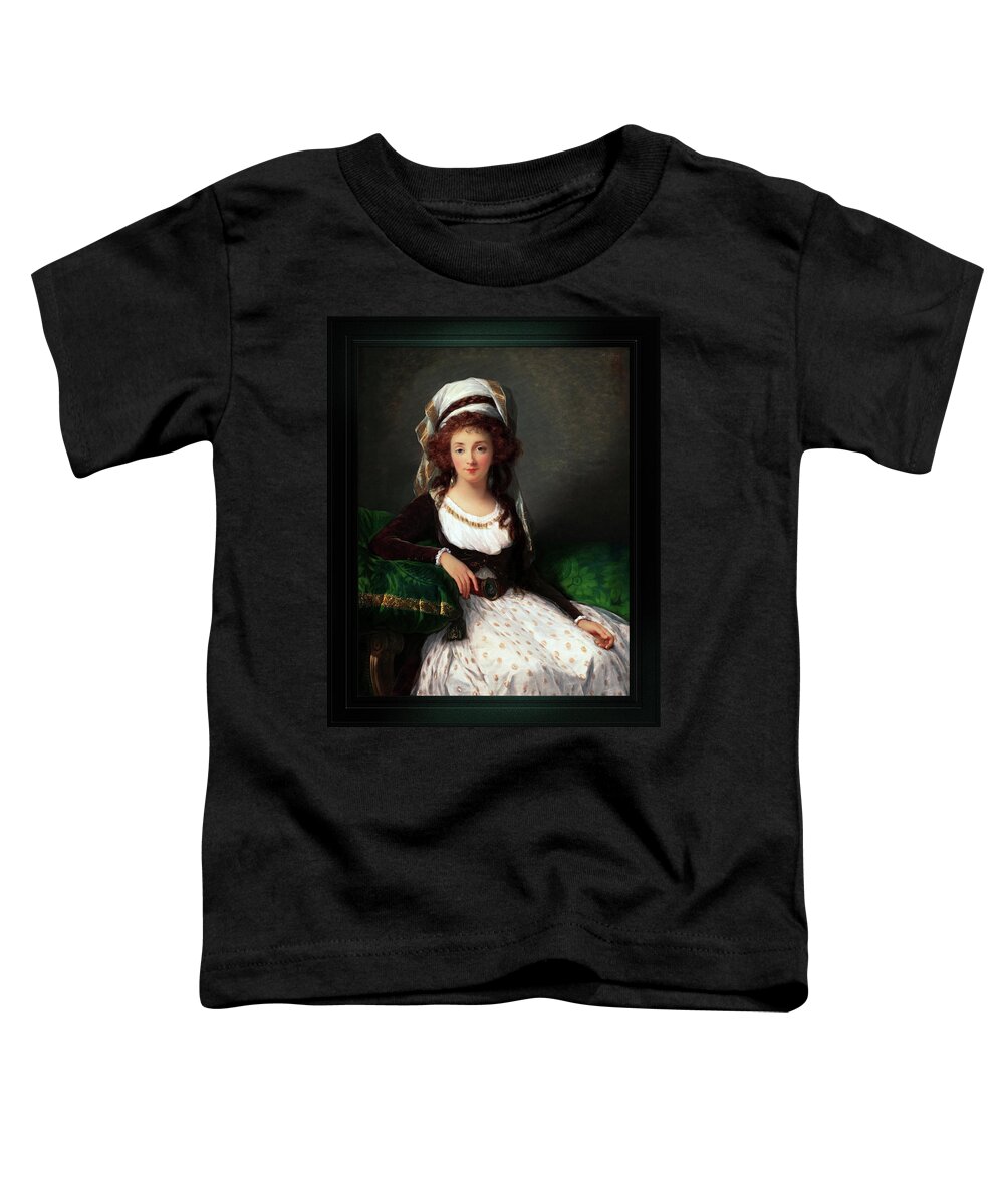 Madame D'aguesseau De Fresnes Toddler T-Shirt featuring the painting Elisabeth Louise Vigee Le Brun by Rolando Burbon