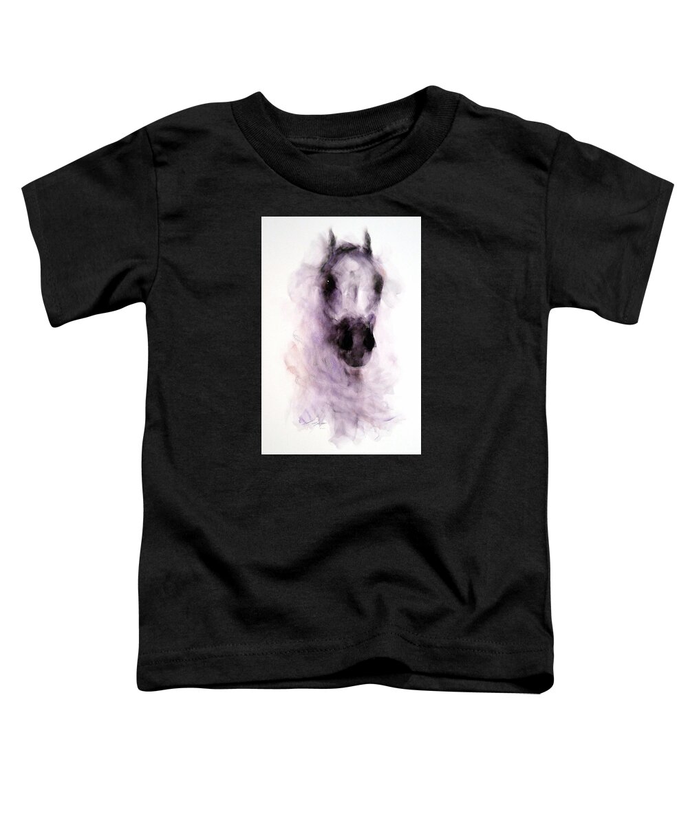 Horse Painting Toddler T-Shirt featuring the painting Emperador by Janette Lockett