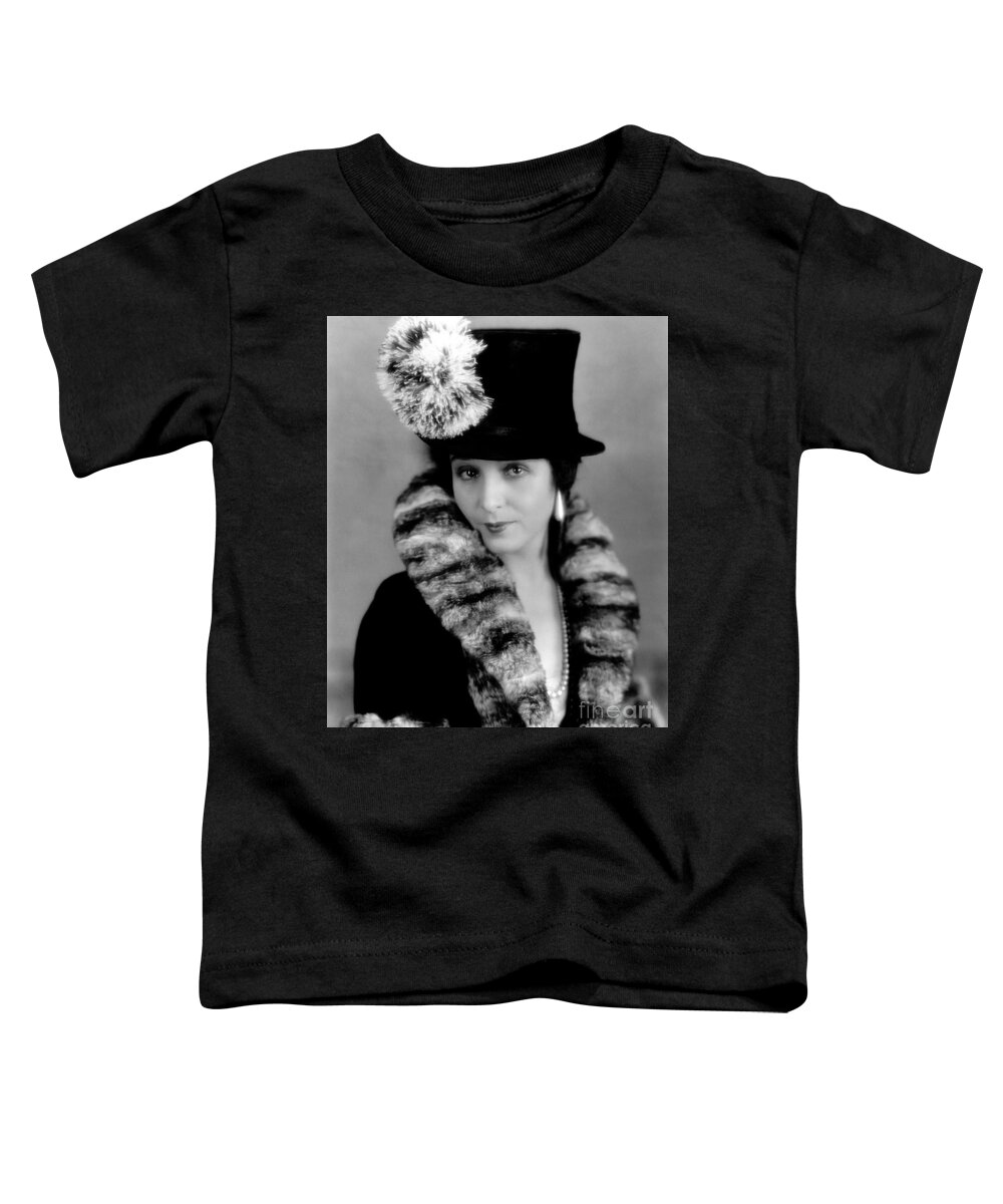 Florence Vidor Toddler T-Shirt featuring the photograph Florence Vidor - The Patriot - Lost Hollywood by Sad Hill - Bizarre Los Angeles Archive
