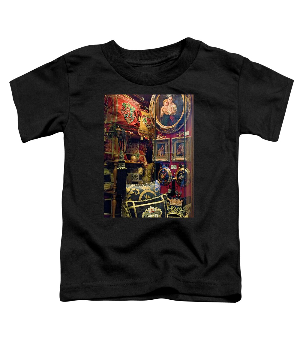Storefront Window Toddler T-Shirt featuring the photograph Florence Window Shopping by Jill Love