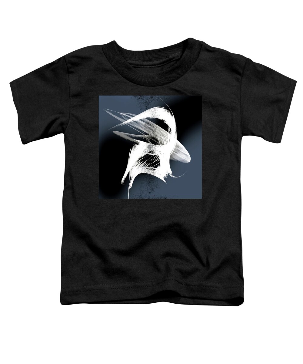 Mood Toddler T-Shirt featuring the digital art From dark to light by Andrew Penman