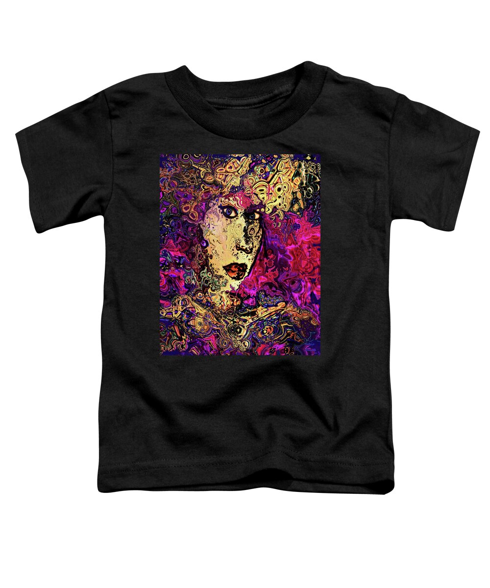 Woman Toddler T-Shirt featuring the painting Gia by Natalie Holland