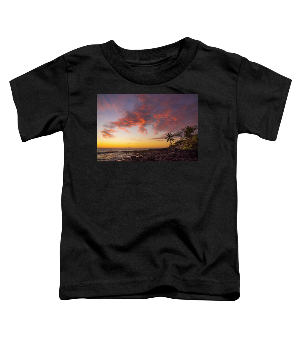 Hawaii Toddler T-Shirt featuring the photograph Hawaii Sunset by Bill Cubitt