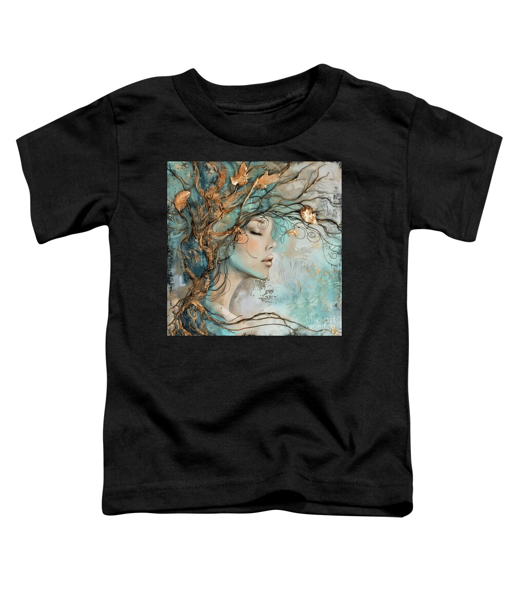Woman Toddler T-Shirt featuring the painting Her Roots Run Deep by Tina LeCour