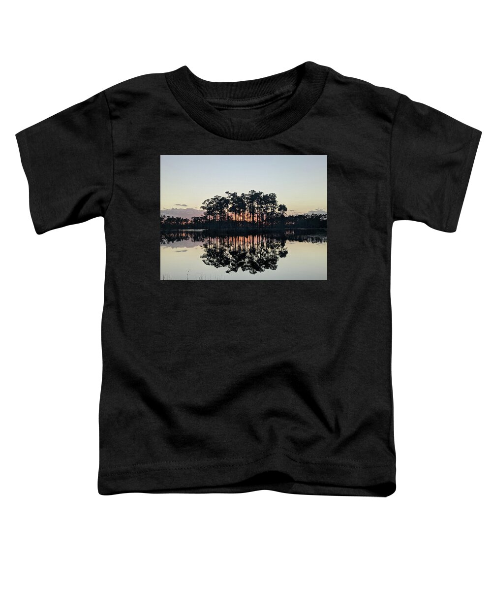 Island Toddler T-Shirt featuring the photograph Island Sunset Reflection by Robert Banach