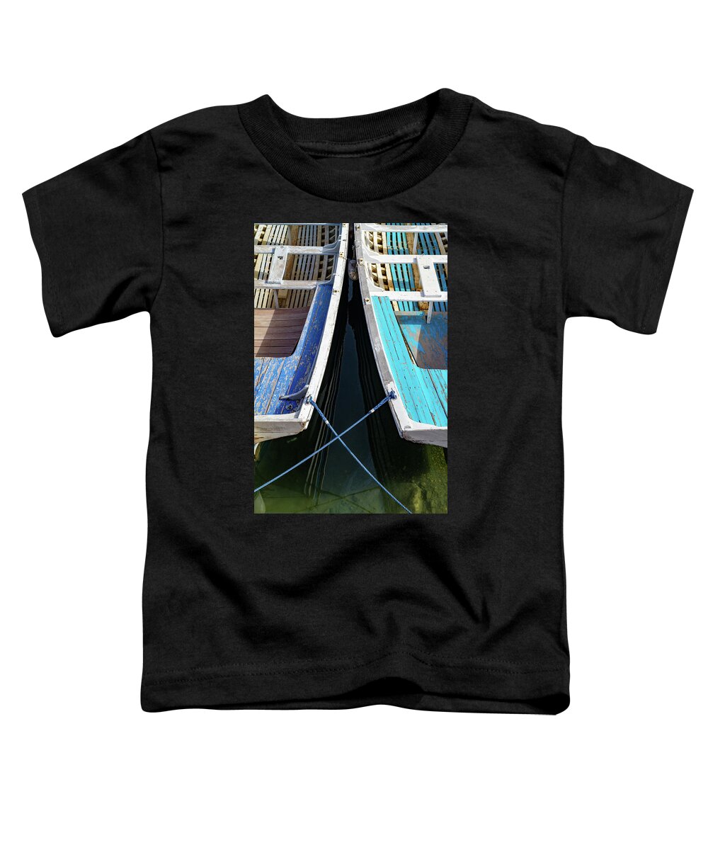 Sea Toddler T-Shirt featuring the photograph Just The To Of Us by Stelios Kleanthous