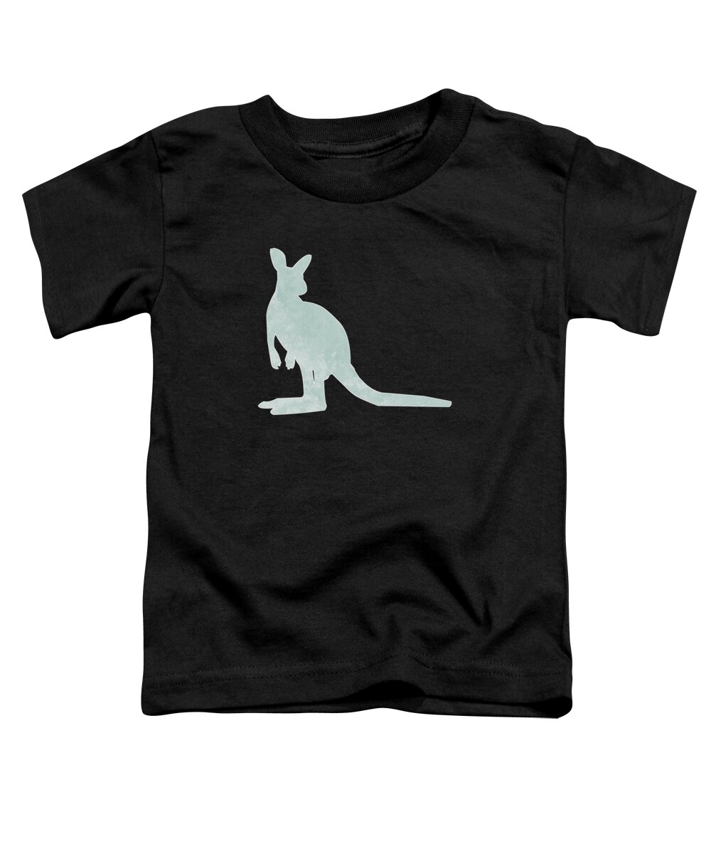 Animal Clothing Toddler T-Shirt featuring the digital art Kangaroo Design Wildlife 269 by Lin Watchorn