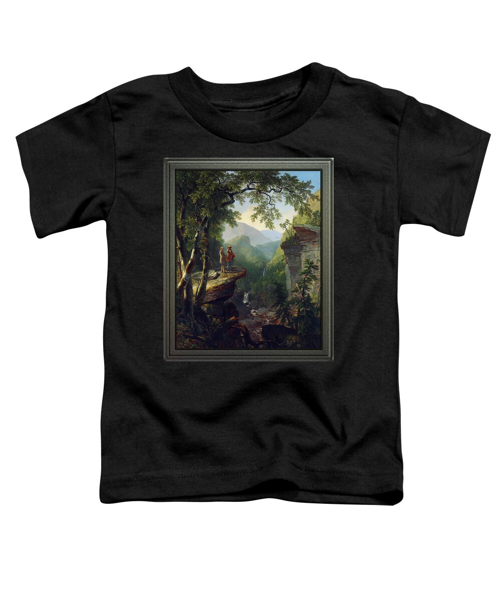 Kindred Spirits Toddler T-Shirt featuring the painting Kindred Spirits by Asher Brown Durand by Rolando Burbon
