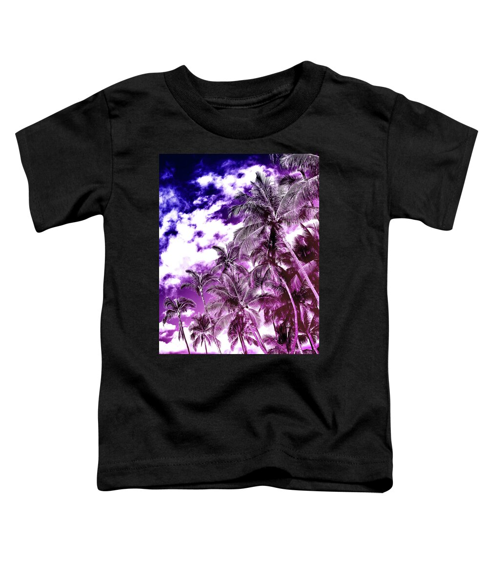 Palm Toddler T-Shirt featuring the photograph Kona Palms by Lawrence Knutsson