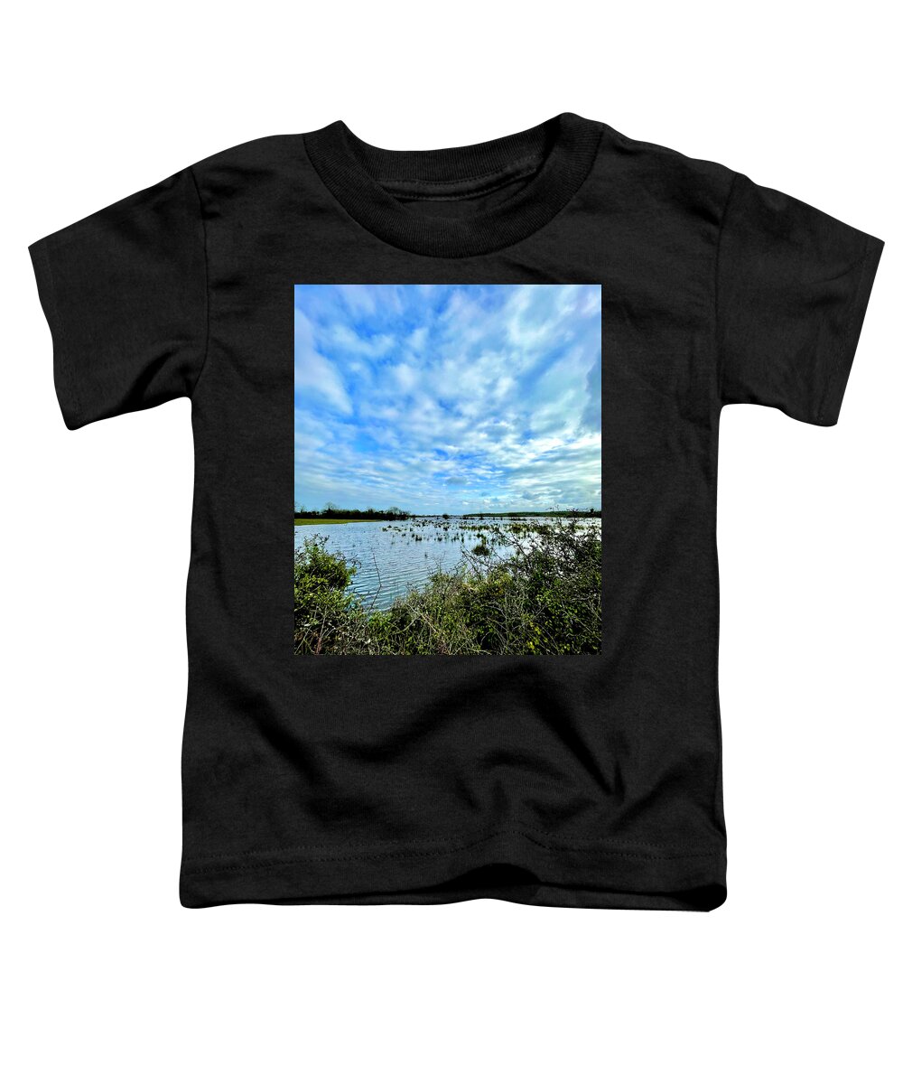 Portrun Toddler T-Shirt featuring the photograph Lake Skies by Six Months Of Walking