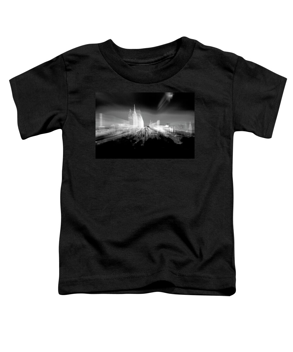 Nyc Toddler T-Shirt featuring the photograph Last Light over the City by Alina Oswald