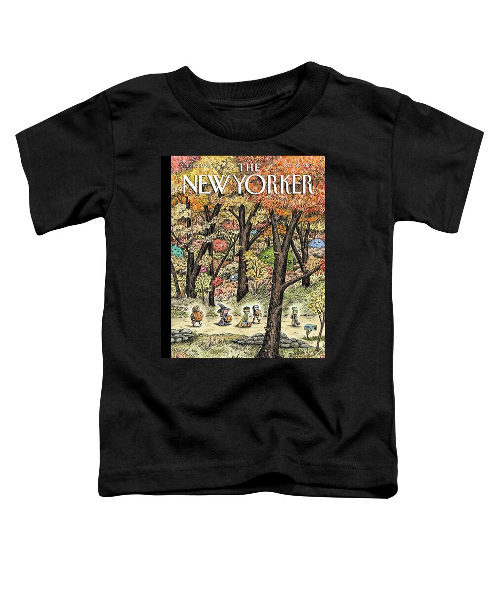 Leaf Peepers Toddler T-Shirt featuring the painting Leaf Peepers by Ricardo Liniers