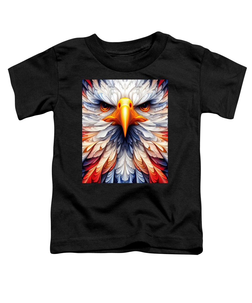 Patriotic Toddler T-Shirt featuring the photograph Liberty's Plume by Bill and Linda Tiepelman