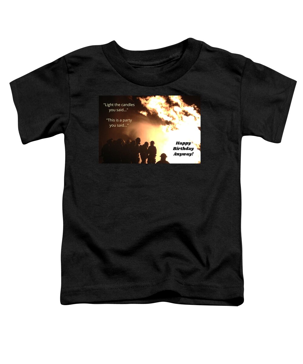 Birthday Toddler T-Shirt featuring the photograph Light the Candles by Lee Darnell
