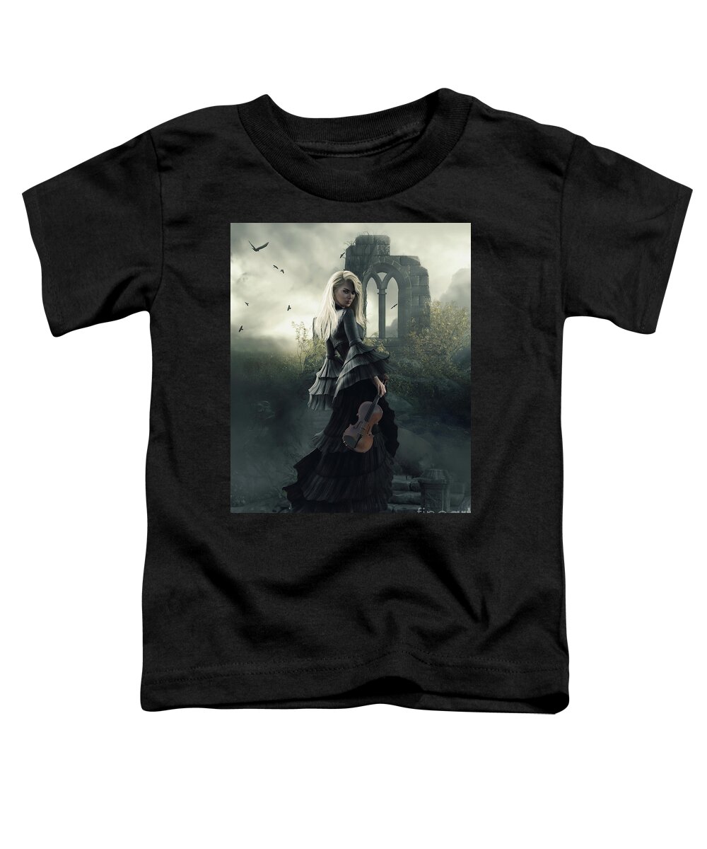 Lost Chord Toddler T-Shirt featuring the digital art Lost Chord by Shanina Conway